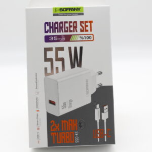 soffany SY-055 Type-c Turbo Hızlı Şarj Seti 55w