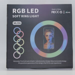 MJ36 36 cm RGB LED Soft Ring Light + Stand