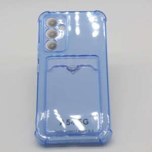 Samsung Galaxy A54 5G Silikon Kartlıklı Koruma Kılıfı / MAVİ