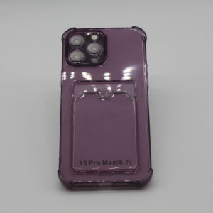 Apple iPhone 13 Pro Max Transparent Kartlıklı Antişok Kılıf Şeff